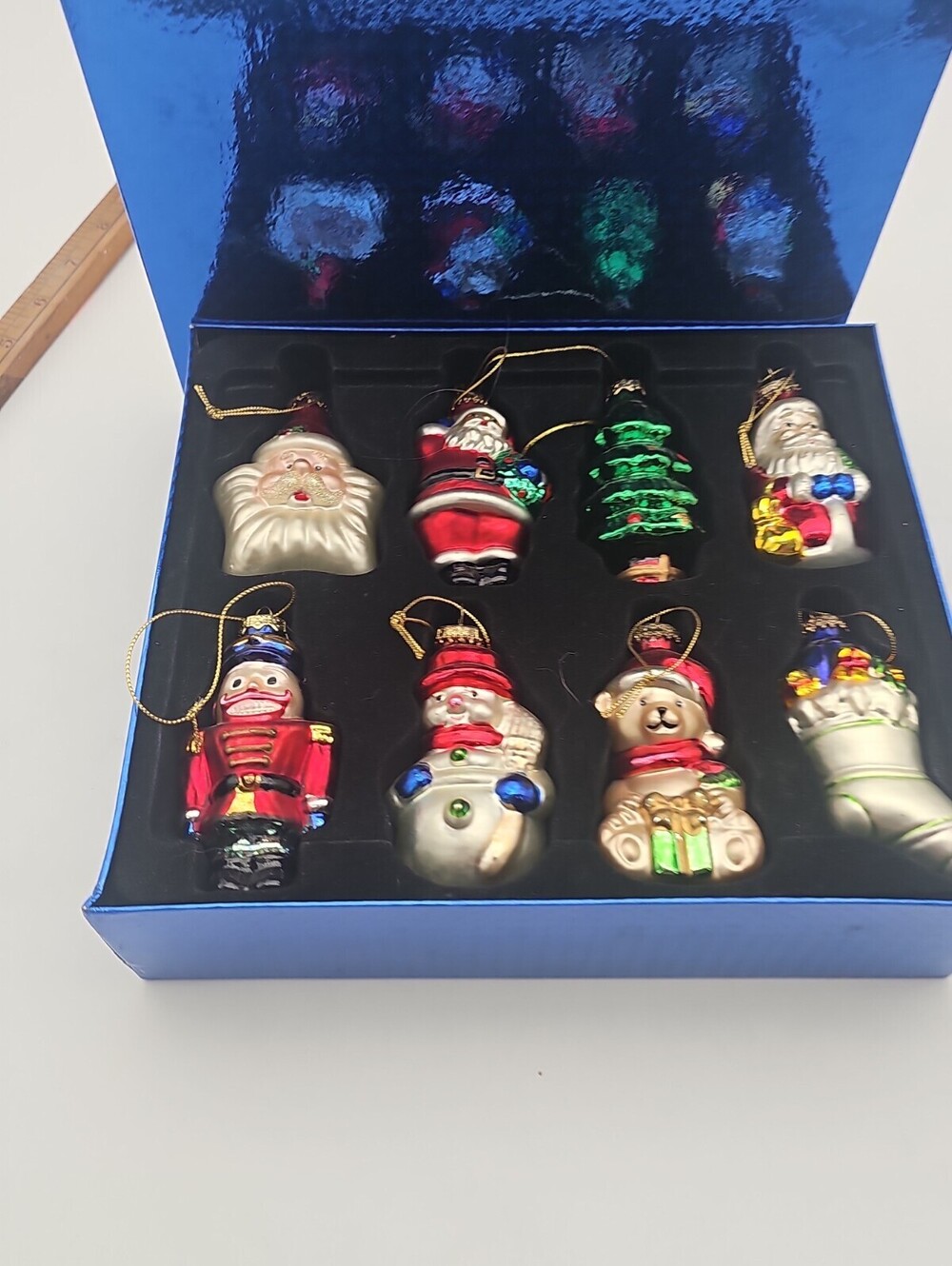 2008 Avon Mini Glass Christmas Ornaments in Original Box